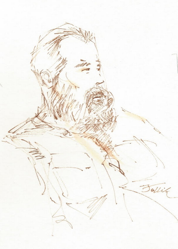 Pen & Wash, In the Coffee Shop